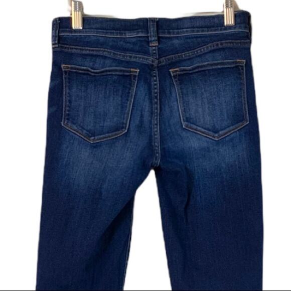 J.Crew Women's Mid Rise Skinny Slim Fit Ankle Jeans Dark Wash Stretch 25X30 - Picture 4 of 6